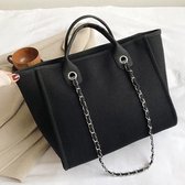 Dames tassen - Designer Handtas - Tote Schoudertas - Grote Capaciteit (Zwarte)