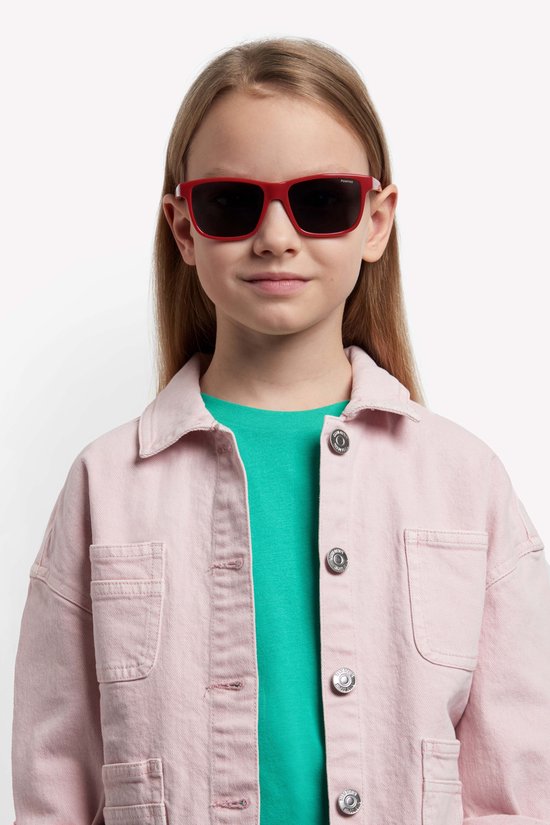 Polaroid kids Zonnebril PLD 8067/S Volwassenen Rood Polariserend GRS (global recycled standerd) certificated van Polaroid — afbeelding 5