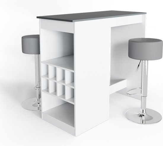 Vicco Set de table de bar Vincent, Chêne de force doré, 113 x 40 cm