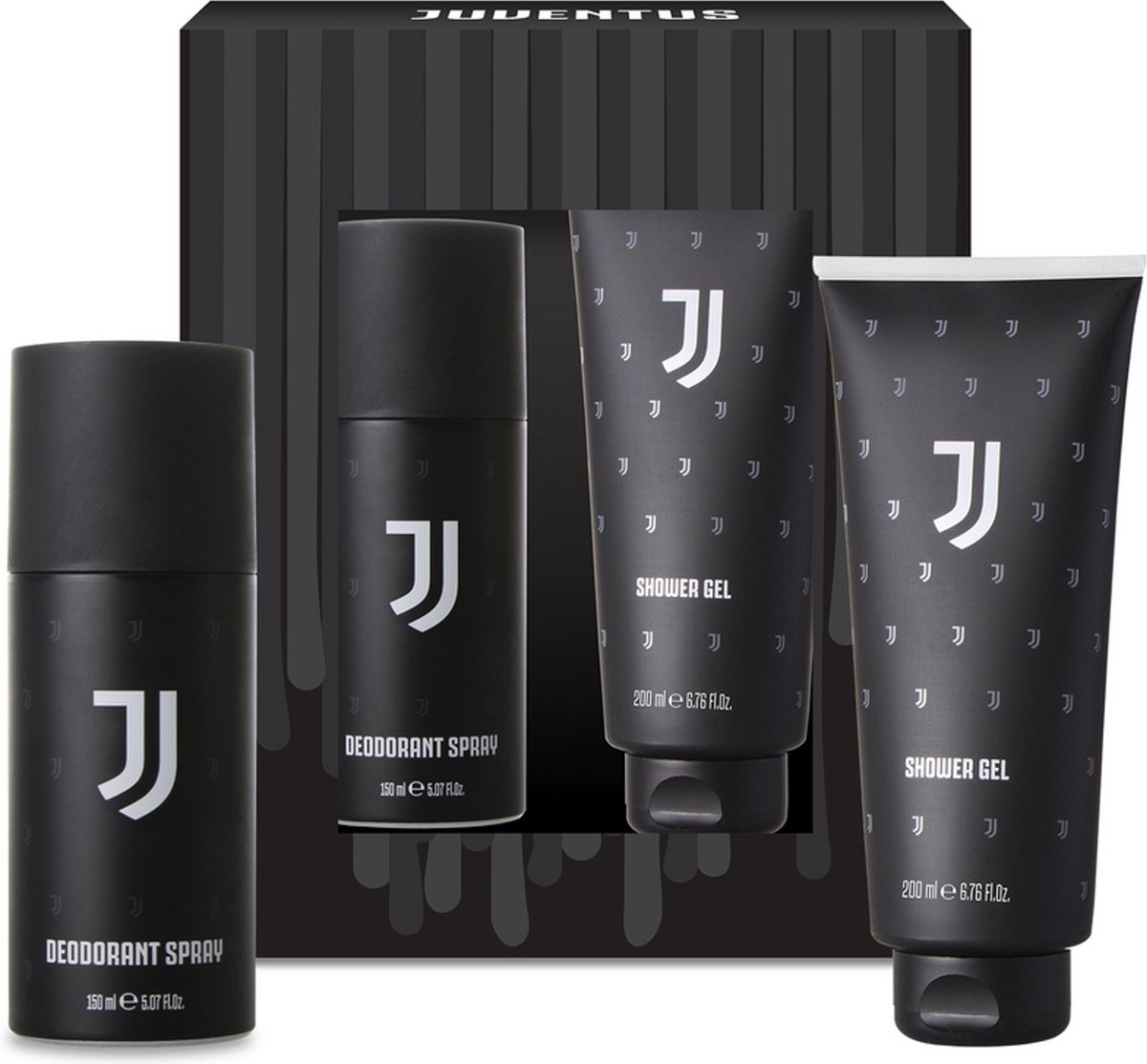 Goedkoopste Juventus Giftset met 200ml douchegel en 150ml deodorant