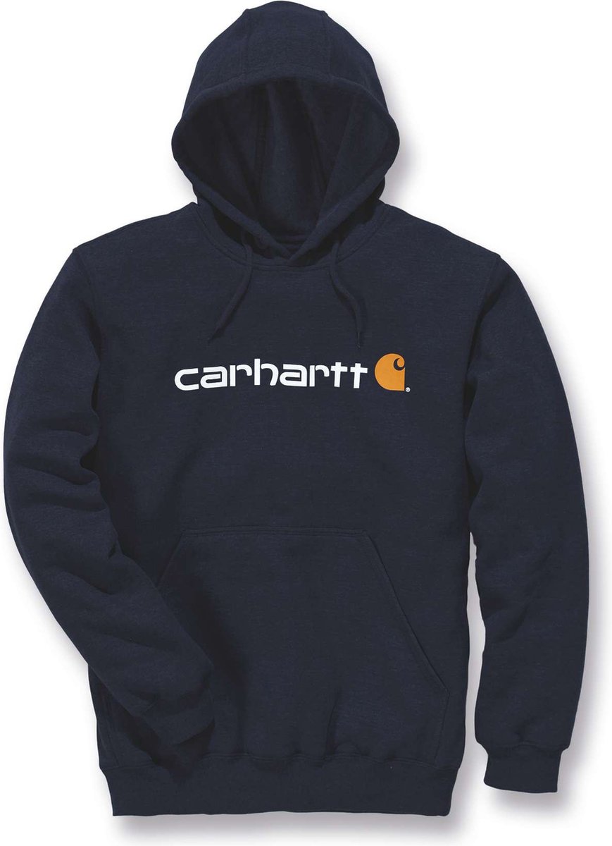 Carhartt Sweatshirt Signature Logo Midweight Sweatshirt New -S Blauw