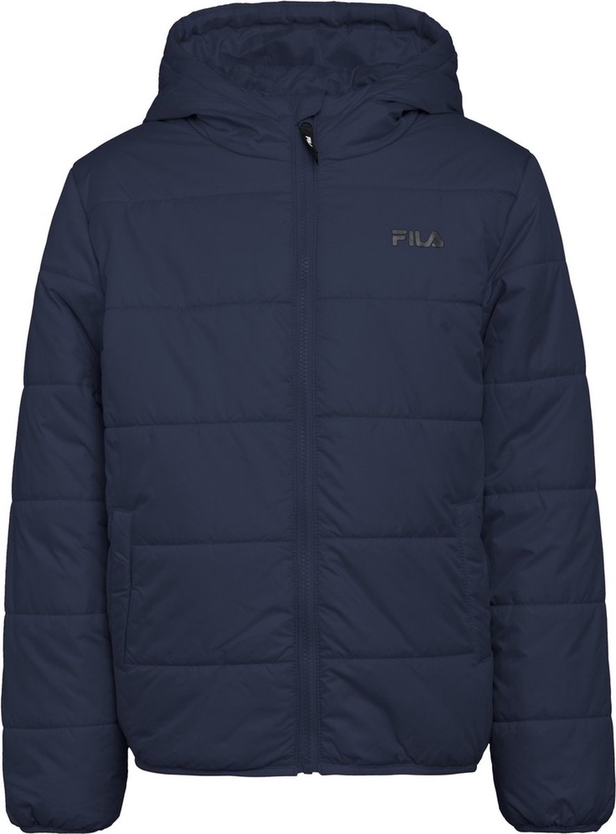 Fila Teens unisex gewatteerd jack Berghuelen Puff Jacket Iris-146/152 Blauw