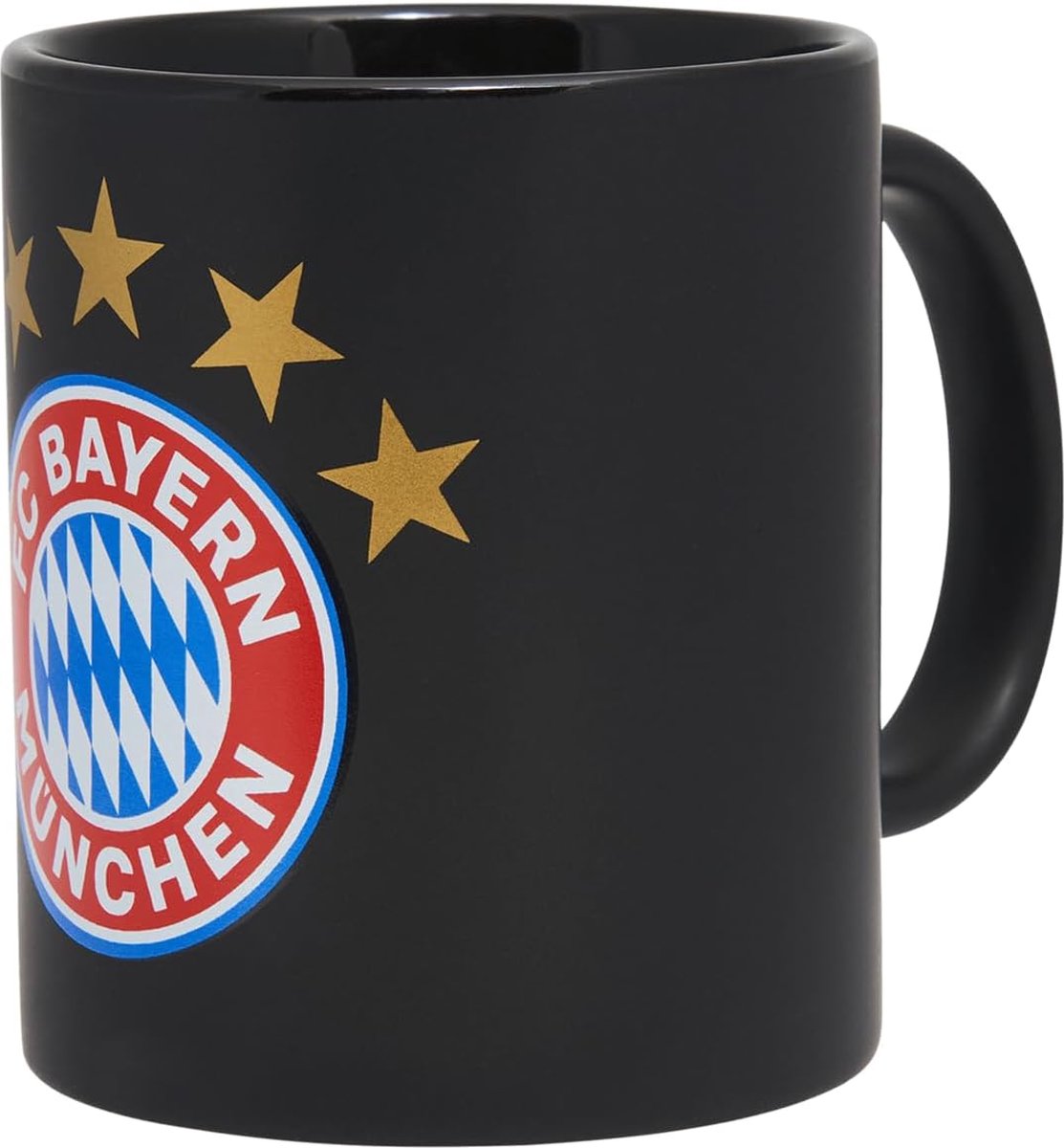 Zwarte mok FC Bayern Munchen logo 5 stars 'official item