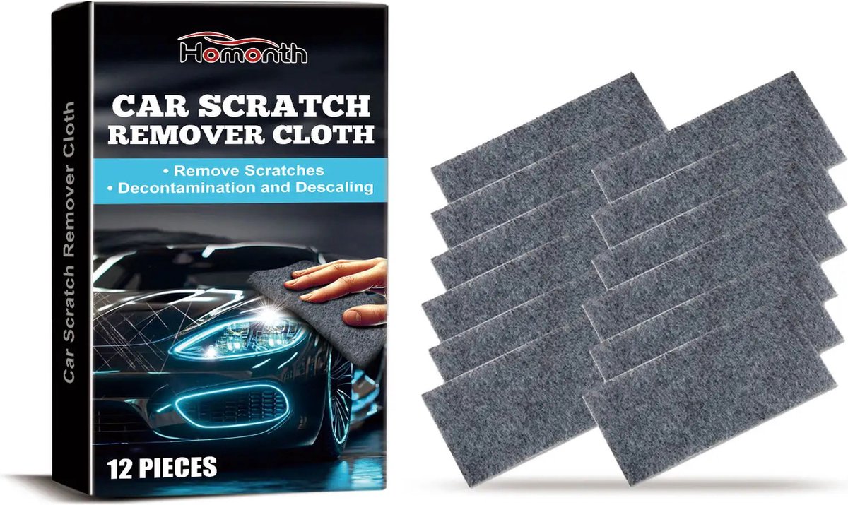 Goedkoopste 12 Stuks Effectieve Krasverwijderaar voor Auto - Nano Sparkle Doek - Auto Krassen Verwijderen - Scratch Remover
