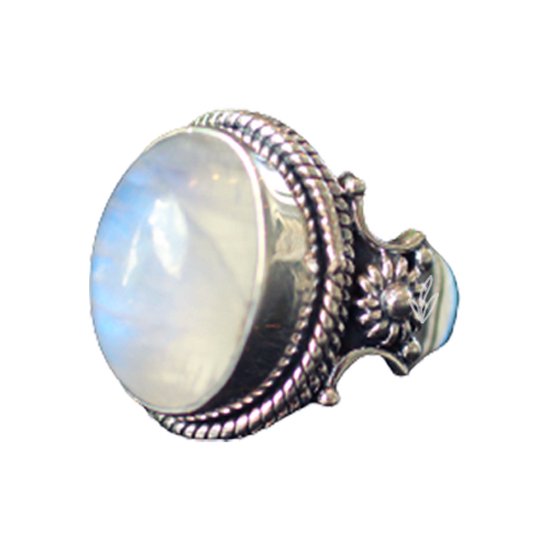 Bague En Argent 925 Avec Quartz Rose - Fait Main - Taille 8.5