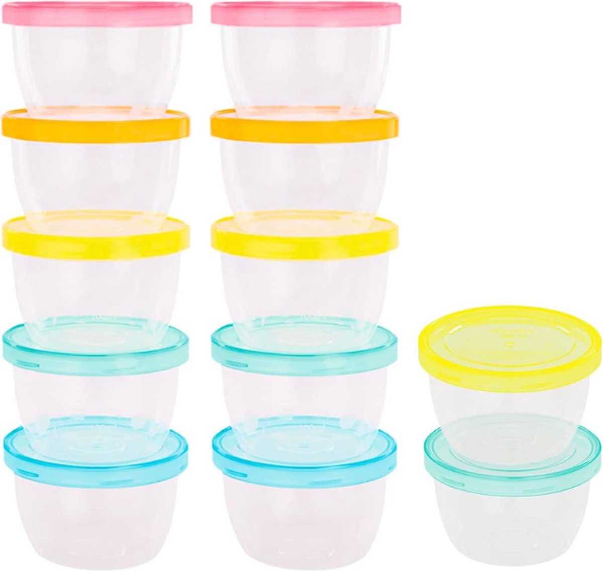 Goedkoopste Bewaarpotjesset voor baby en kindervoedingbabyvoeding - Magnetron- en vaatwasmachinebestendig - 250 ml - bewaarbakjes - Melkpoeder bewaardoos - Borstvoeding bewaarbakje - Melkpoeder doseerdoosjes - Borstvoeding Bewaarzakje - Borstvoeding Bewaarbakjes