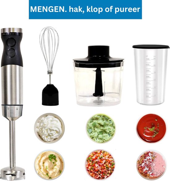 ApexArte® Staafmixer - Hakmolen - Keukenmachine van ApexArte — afbeelding 2