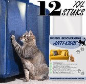 Krasbescherming voor katten, 40x300cm, anti-krasfolie voor katten, krasbescherming voor sofa, zelfklevend krasbeschermingsfolie met 50 schroeven voor meubels, sofa, wand, deurbescherming