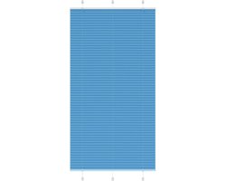vidaXL - Plissé - rolgordijn - 105x200cm - stofbreedte - 104,4cm - polyester - blauw