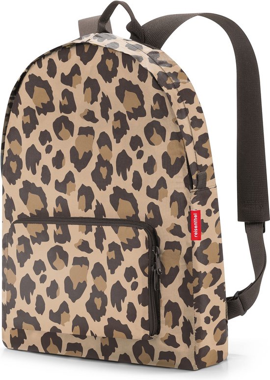 Reisenthel Mini Maxi Rucksack Rugzak - Opvouwbaar - 14L - Leo Macchiato Bruin