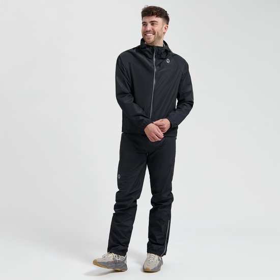 Rogelli Commuter Core Fiets Regenpak Dames en Heren - Waterdicht - Regenjas en Regenbroek - Zwart - Maat L