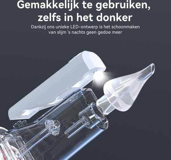 Aspirateur nasal LAKOO Pro N2 - Nettoyant nasal pour nouveau-nés - 9 niveaux d'aspiration - plus musique et lumière