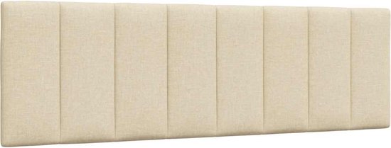vidaXL - Coussin tête de lit - 160 - cm - tissu - crème