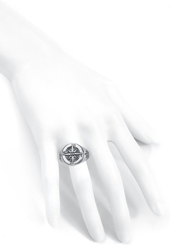 etNox Compass Heren Ring - Neutraal - XL