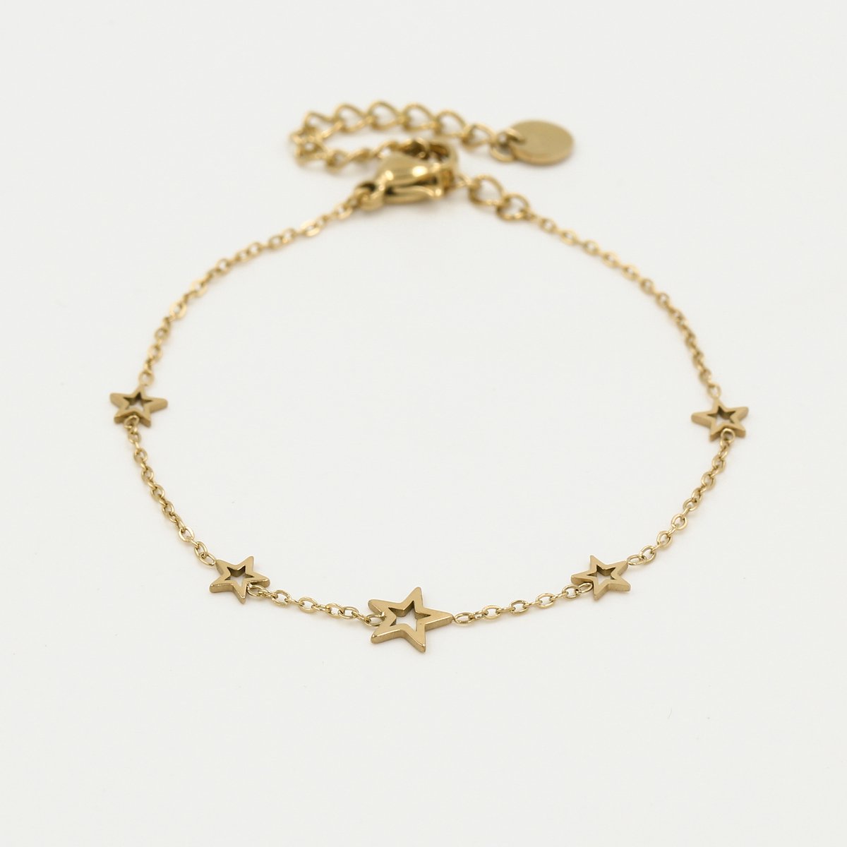 armband met open sterretjes goud JE12871