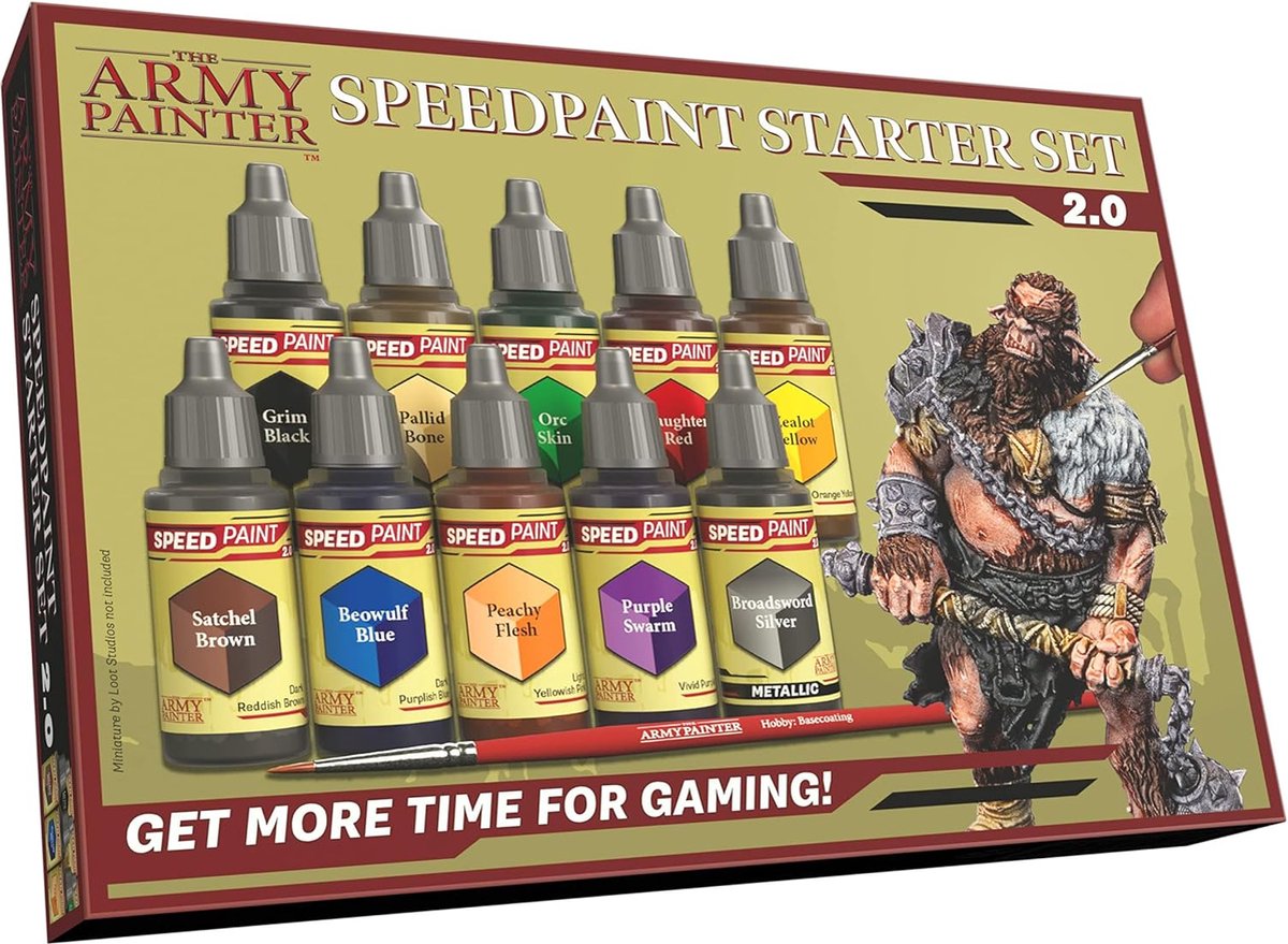 Speedpaint Starter Set 2.0 - Acrylverfset voor Beginners - 10 Flesjes - 18ml