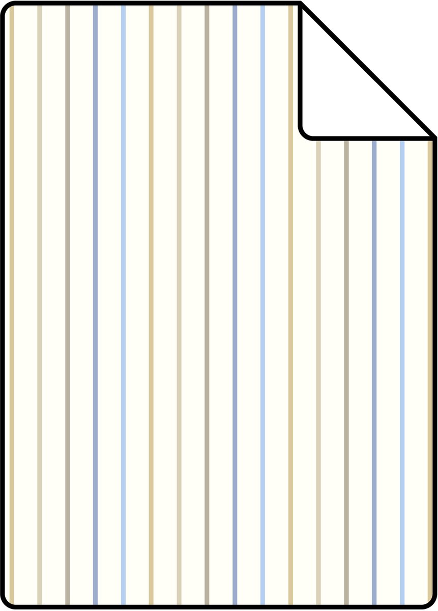 Proefstaal ESTAhome behang strepen zacht blauw - 26.5 x 21 cm - 137303-S