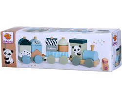 foto van Eichhorn Houten Blokkentrein Panda, 16dlg.