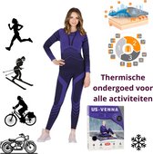 gagli Zachte thermische ondergoedsets voor vrouwen, warme onderlaag, lichtgewicht lange onderbroek, Taop en onderste pyjama, Grijs, L gagli Zachte thermische ondergoedsets voor vrouwen, warme onderlaag, lichtgewicht lange onderbroek, Taop en onderste pyjama, Grijs, L