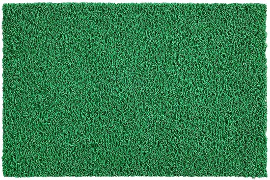 ADmat Tapis à spaghetti Vert 90x60 cm | Paillasson pour l'extérieur