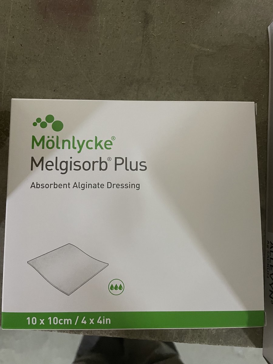 Goedkoopste Mölnlycke Melgisorb Plus Alginat Verband 10X10cm Steriel, 10 stuks | 252200