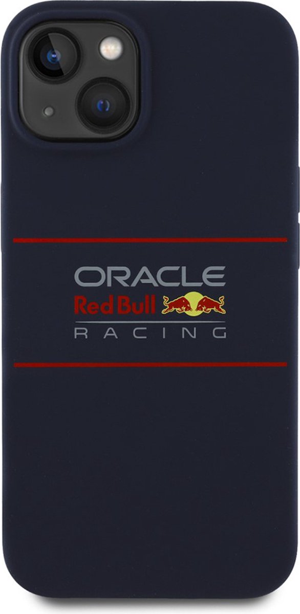 Red Bull Racing Silicone Oversize Horizontal Logo Back Cover hoesje met MagSafe voor Apple iPhone 14 - Donkerblauw van Red Bull Racing — afbeelding 4