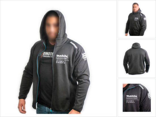 Makita hoodie / capuchonjas XL polyester werk en vrije tijd ( 98P1818-XL )