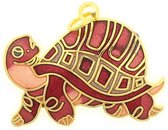 Behave® Hanger schildpad rood emaille 3 cm
