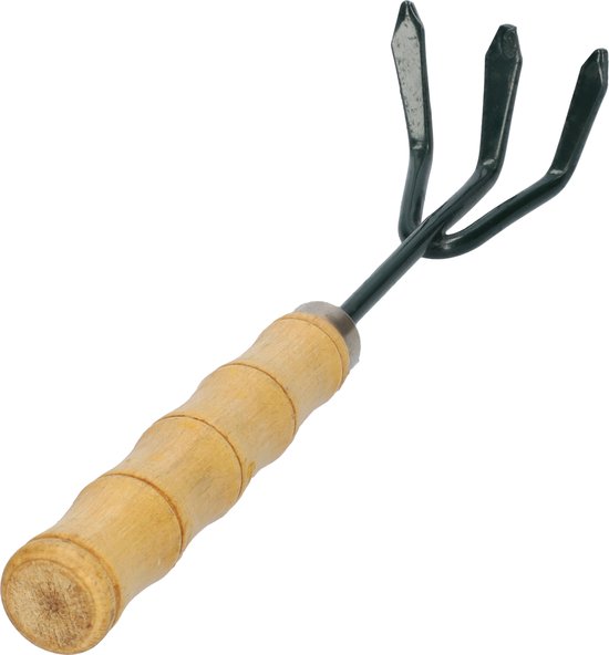 Mini râteau - Râteau de jardin - Râteau à feuilles - Râteau à gazon - Grattoir de jardin - Grattoir - Outils de jardin - Outillage à main - Outils pour le jardin - Vert foncé