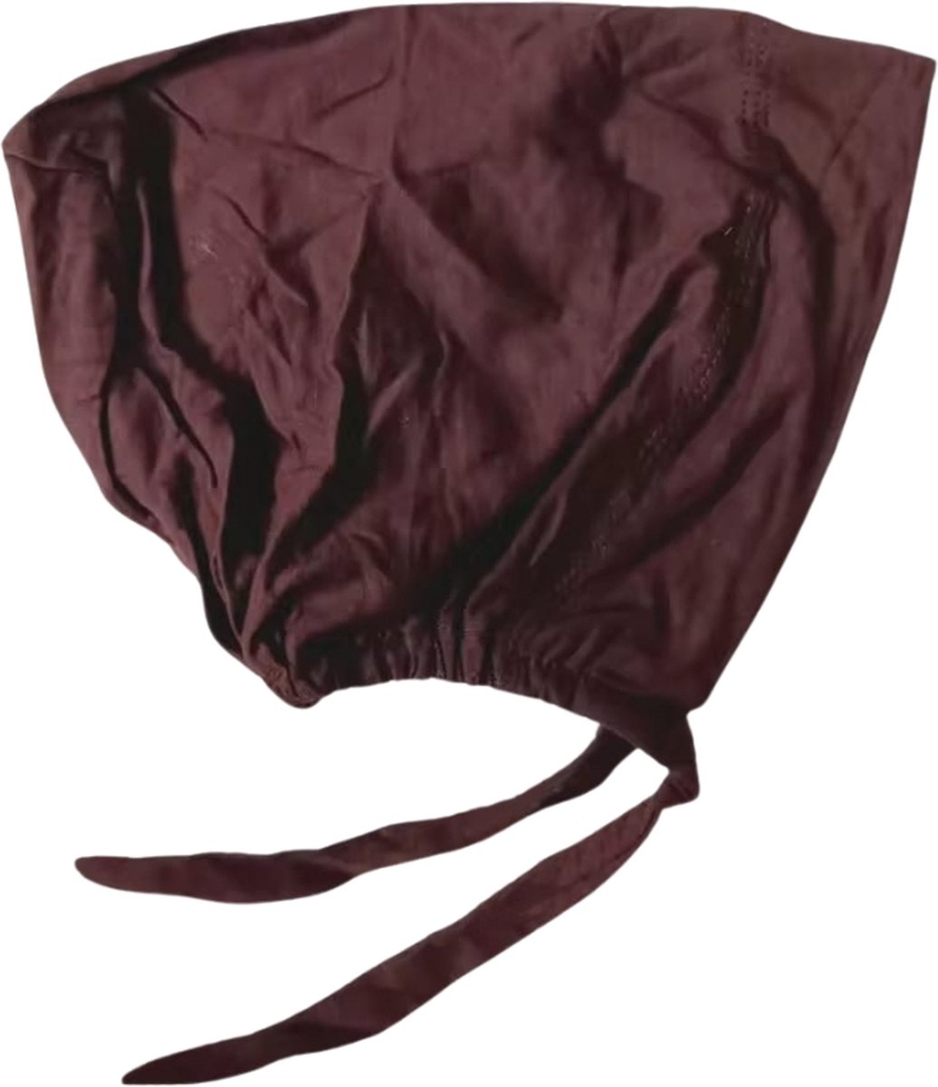 Ibramani - Rafia Inner Hijab Basic – Muts – Hoofddeksel - Hoofddoek - Tulband – Haarband – Tulband Cap – Head wrap - Damesmutsen – Hoofdwear - Ramadan - Ied ul Fitr - Suikerfeest – Brown