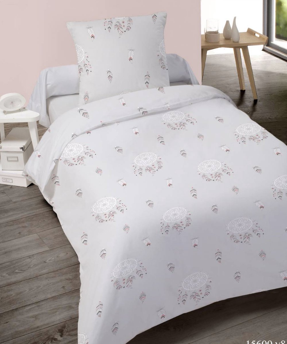 Dekbedovertrek Songe 140x200 Light Grey - Pluim - Veertje