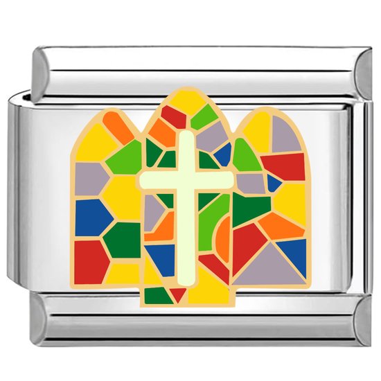 Module Charme Italien 9mm Acier Inoxydable - Maillons Pour Bracelet Personnalisable - Style Bijou Personnalisé