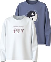 NAME IT - NKFVEEN 2P LS RLX TOP - Filles - T-shirts à manches longues