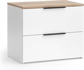 COSTWAY Ladekast met 2 laden, stapelbare ladekast, dressoir van hout