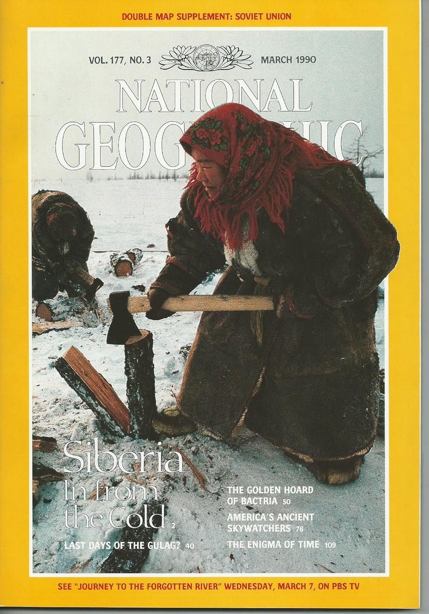 NATIONAL GEOGRAPHIC MAART 1990 EDITIE ENGELS TIJDSCHRIFT (MAP INCLUDED SOVIET UNION 1990)