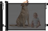 ElevateBE Oprolbaar Traphekje - Hondenhek - Tot 140 cm - Veiligheidshekje - Kinderhekje - Voor Baby's en Honden - Zwart