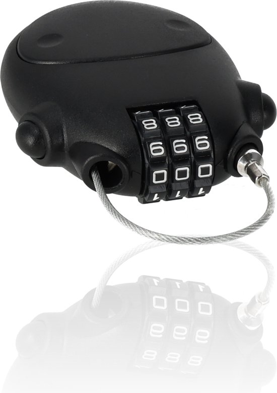 Cijferslot hangslot met code 6 stuks – Weerbestendig fietsslot voor binnen en buiten – Duurzaam staal en kunststof – 8x4.6x1.2 cm veiligheidsslot
