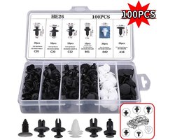 Probuild 100 stuks Auto Fastener Clip Kit Spatbord Klinknagel Clips Auto Body Push Retainer Pin Klinknagel Bumper Portierbekleding Retainer Auto clips