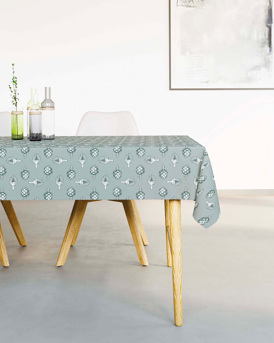 Mistral Home - TAFELKLEED - 138 x 240 cm - botanisch - groen- Duurzaam