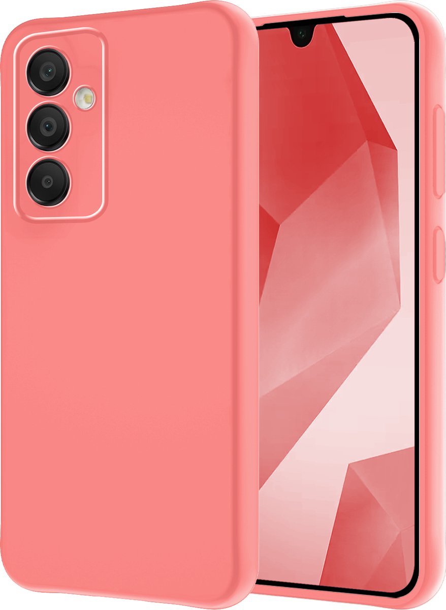 Hoesje - Geschikt voor Samsung Galaxy A16 - Sterk & Shockproof - Hoes Cover - Siliconen Case - Lichtroze