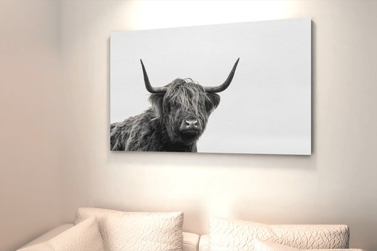 Peinture sur toile - Bovins des Highlands - Art murale - 150x100x2 cm