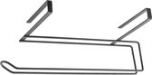 Bol.com Metaltex - Hangende Keukenrolhouder - Zonder Boren - Mat Zwart - 35 cm aanbieding
