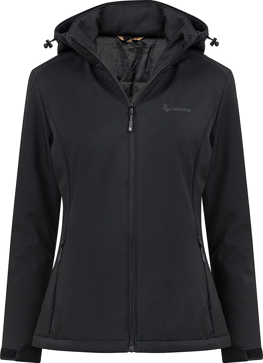 Life-line Dani Softshell Dames Gevoerd Zwart