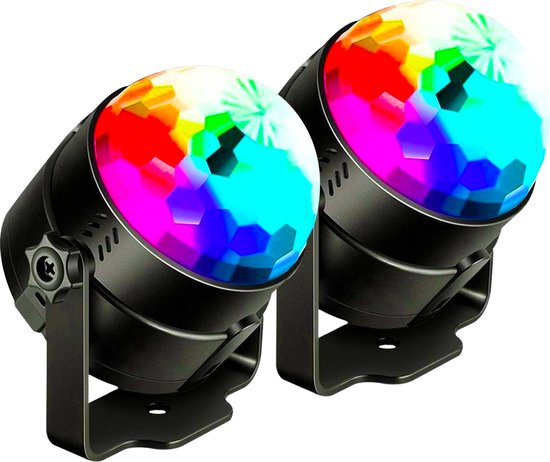 Discolamp 2 Stuks - Kinderen en Volwassenen - Discobal - 2 Discolampen - Met Afstandsbediening