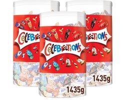 Celebrations Silo - Chocolade snoep mix - 3x160 stuks - 3 uitdeeldozen