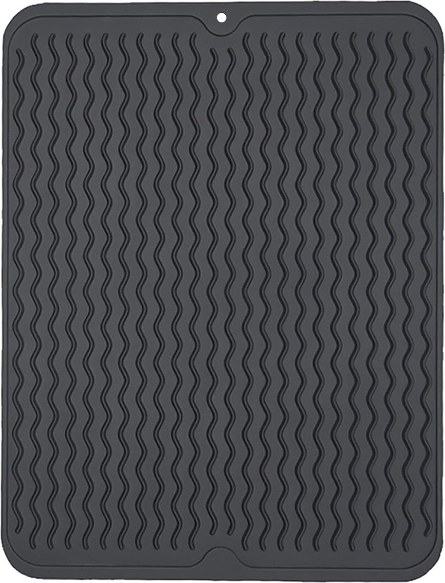 Goedkoopste JGS ® Milieuvriendelijke Siliconen Droogmat, 50 x 40 cm, Warmtebestendig en Antislip voor Keukengebruik