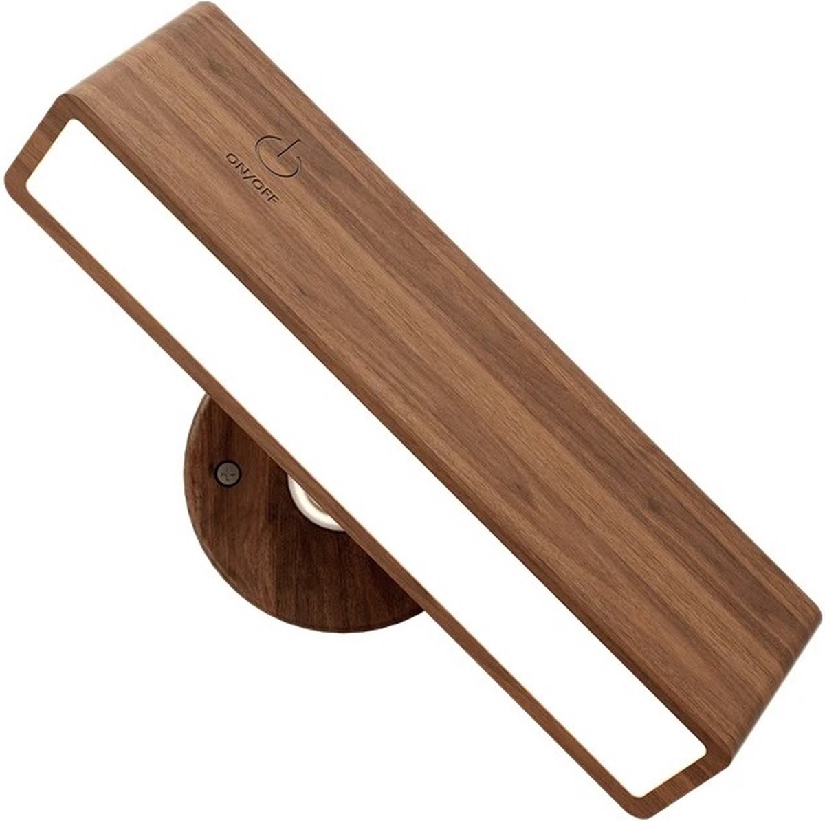 J&R Wandspot - Noordse houten wandlamp - Leeslamp - Lamp - 360 rotatie - Dimbaar - Slaapkamer - Hal - Wachtruimte - Woonkamer - Wandmontage - Met afstandsbediening - USB oplaad connection - Donker hout