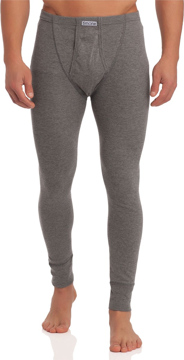 Timone Heren Thermobroek - Sport - Sporbroek - Lang - Katoen - TI-SS-Pants-114 - Melange - L
