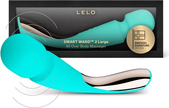 LELO SMART WAND 2 Large, handmatig Aqua massageapparaat voor het hele lichaam, Diepe spiermassage met 10 trilstanden