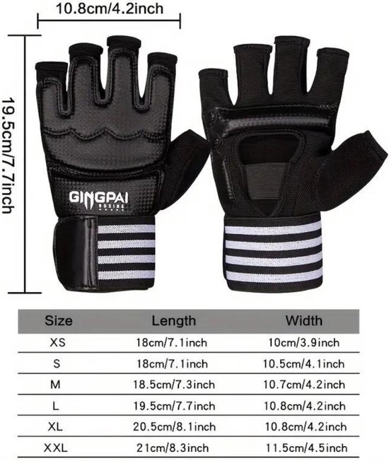 Nivard Gants MMA - Gloves - Gants de Sparring - Hommes - Femmes - Grappling - Gants de boxe - Gants de Combat - Zwart - L